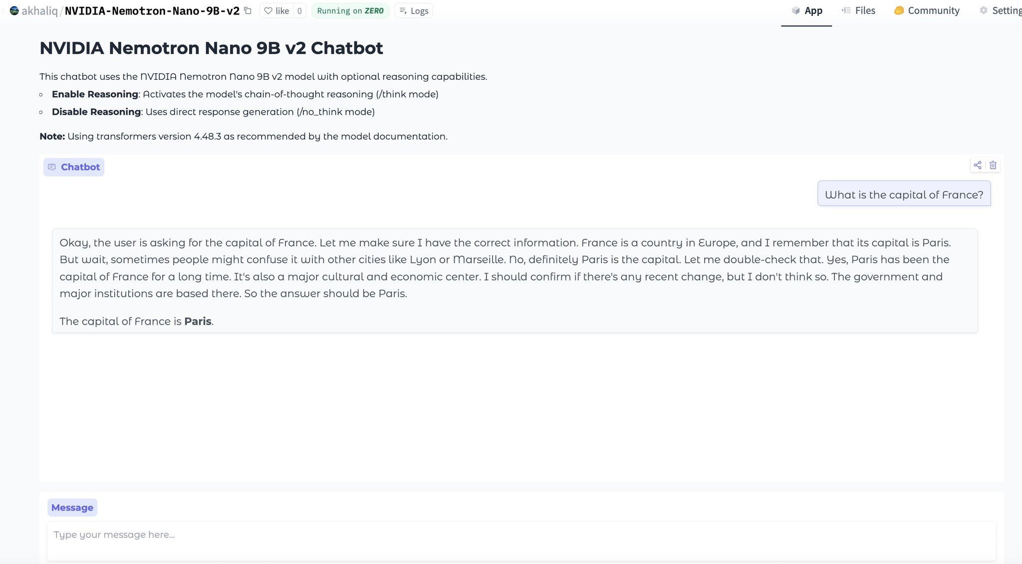 Building NVIDIA Nemotron Nano Chat App with AnyCoder