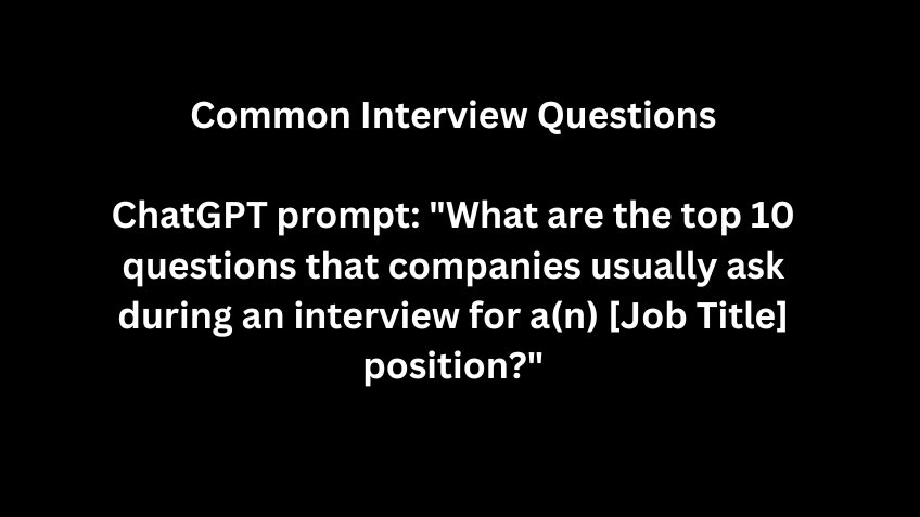 Using ChatGPT for Job Interview Preparation