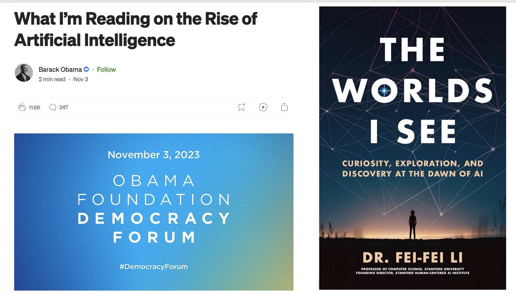 Obama Recommends AI Book on Reading List