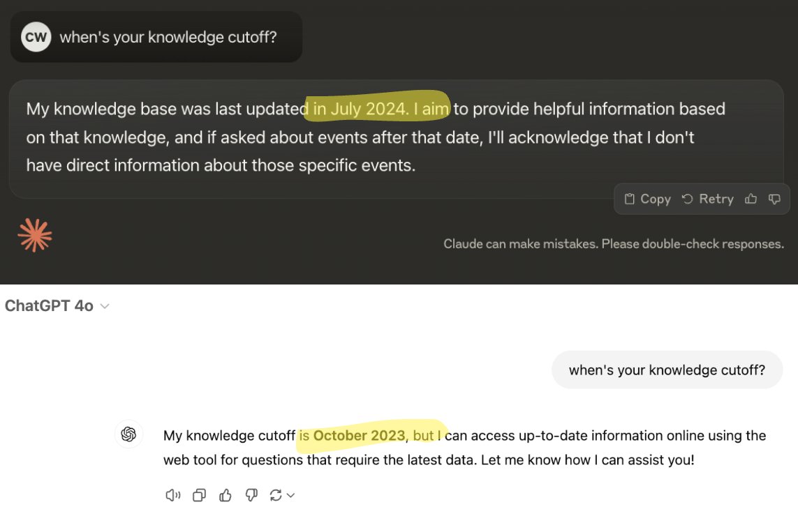 Claude vs ChatGPT: Knowledge Cutoff Advantage Explained
