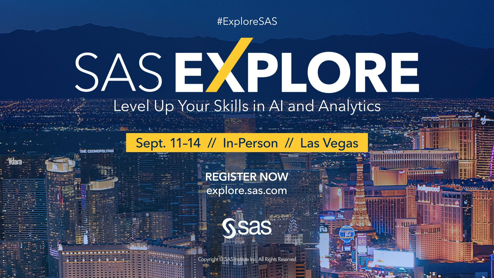 SAS Explore 2026: AI and Analytics Professional Conference