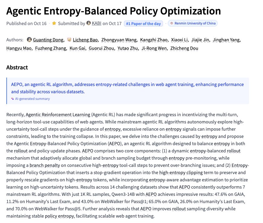 Agentic Entropy-Balanced Policy Optimization Framework