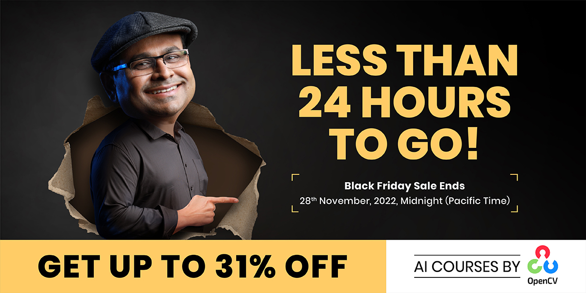 OpenCV AI Courses Year-End Sale Ending Soon