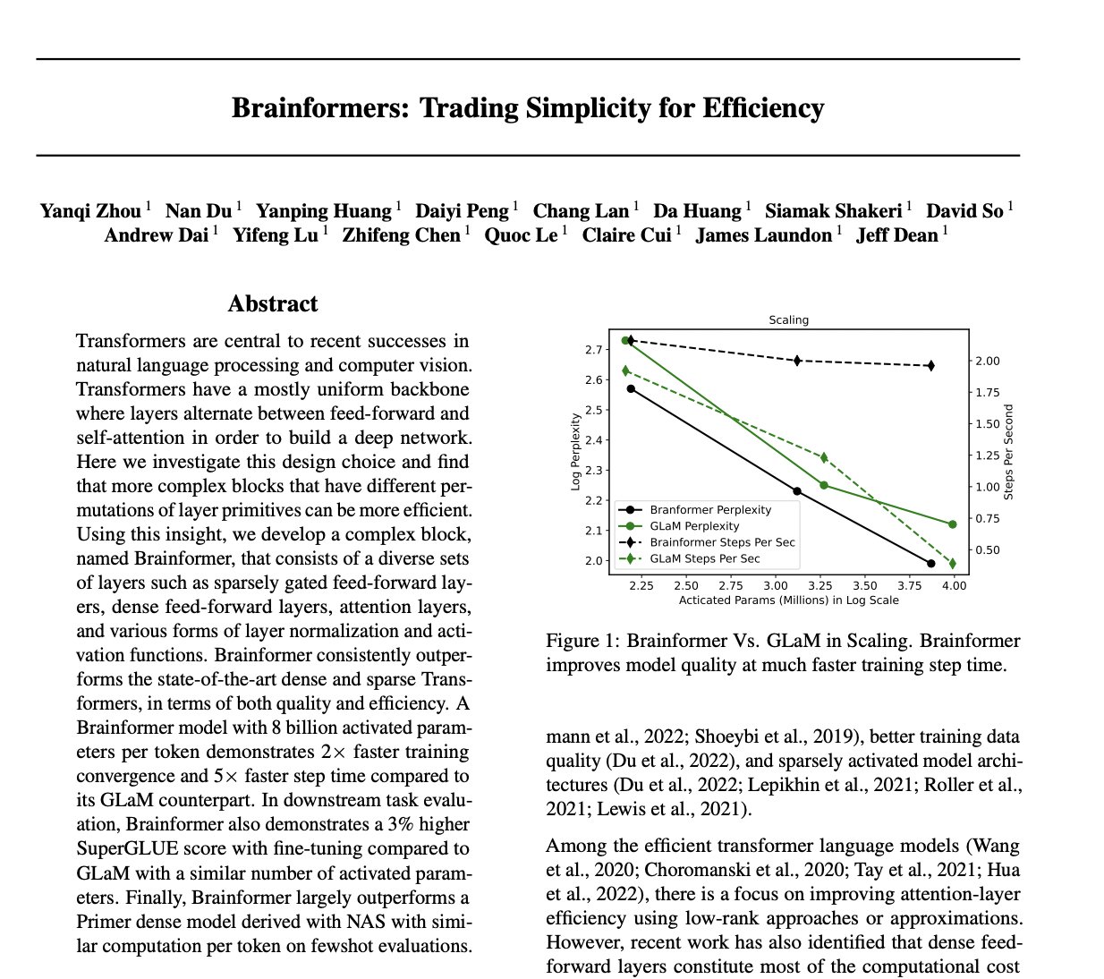 Brainformers: Trading Simplicity for Efficiency in Transformers