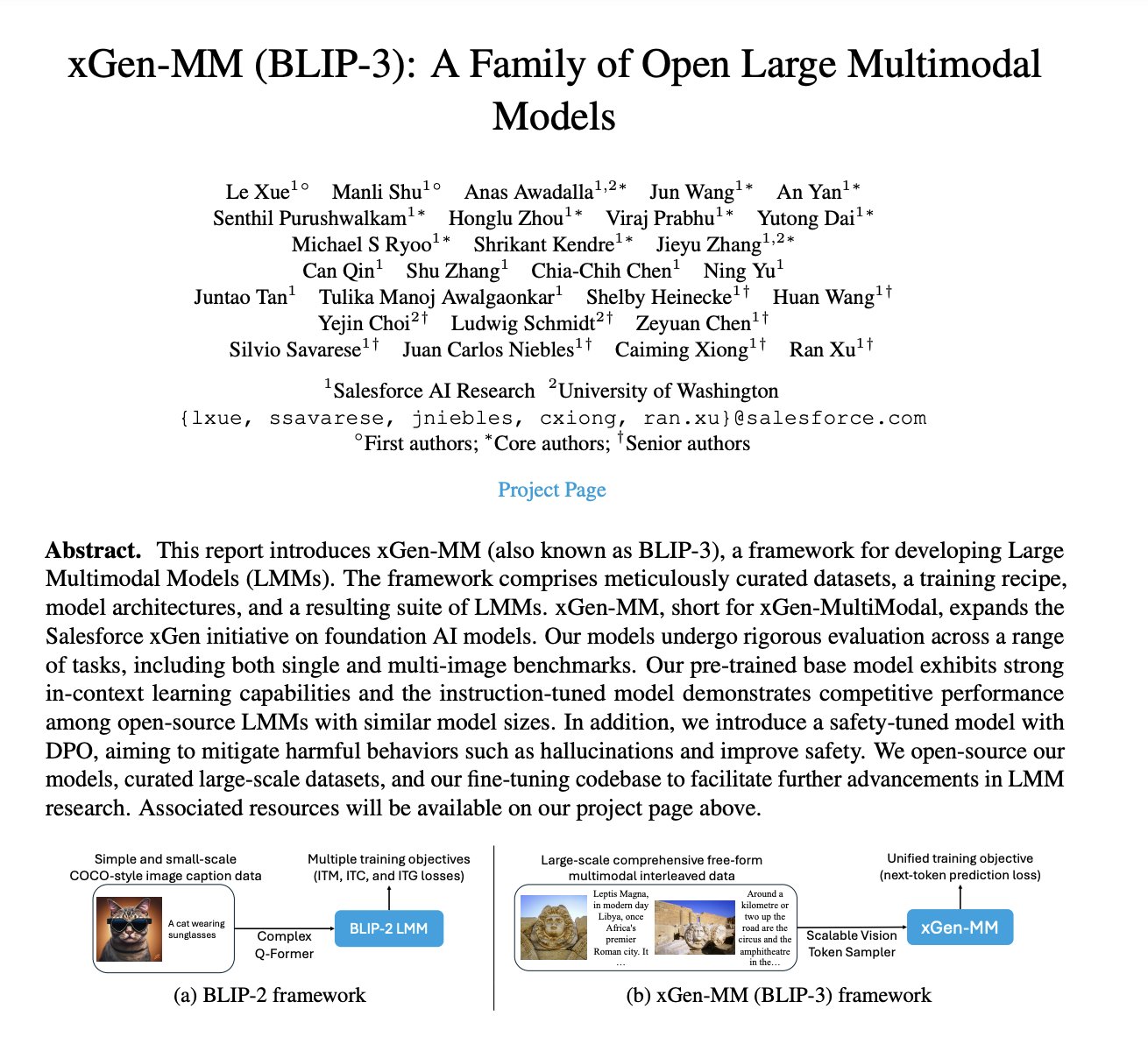 Salesforce Introduces xGen-MM: Open Large Multimodal Models Framework