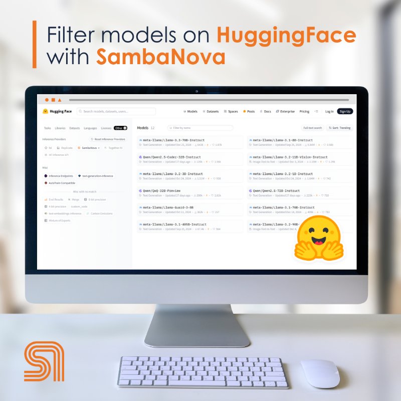SambaNova partners with Hugging Face for open-source LLM inference