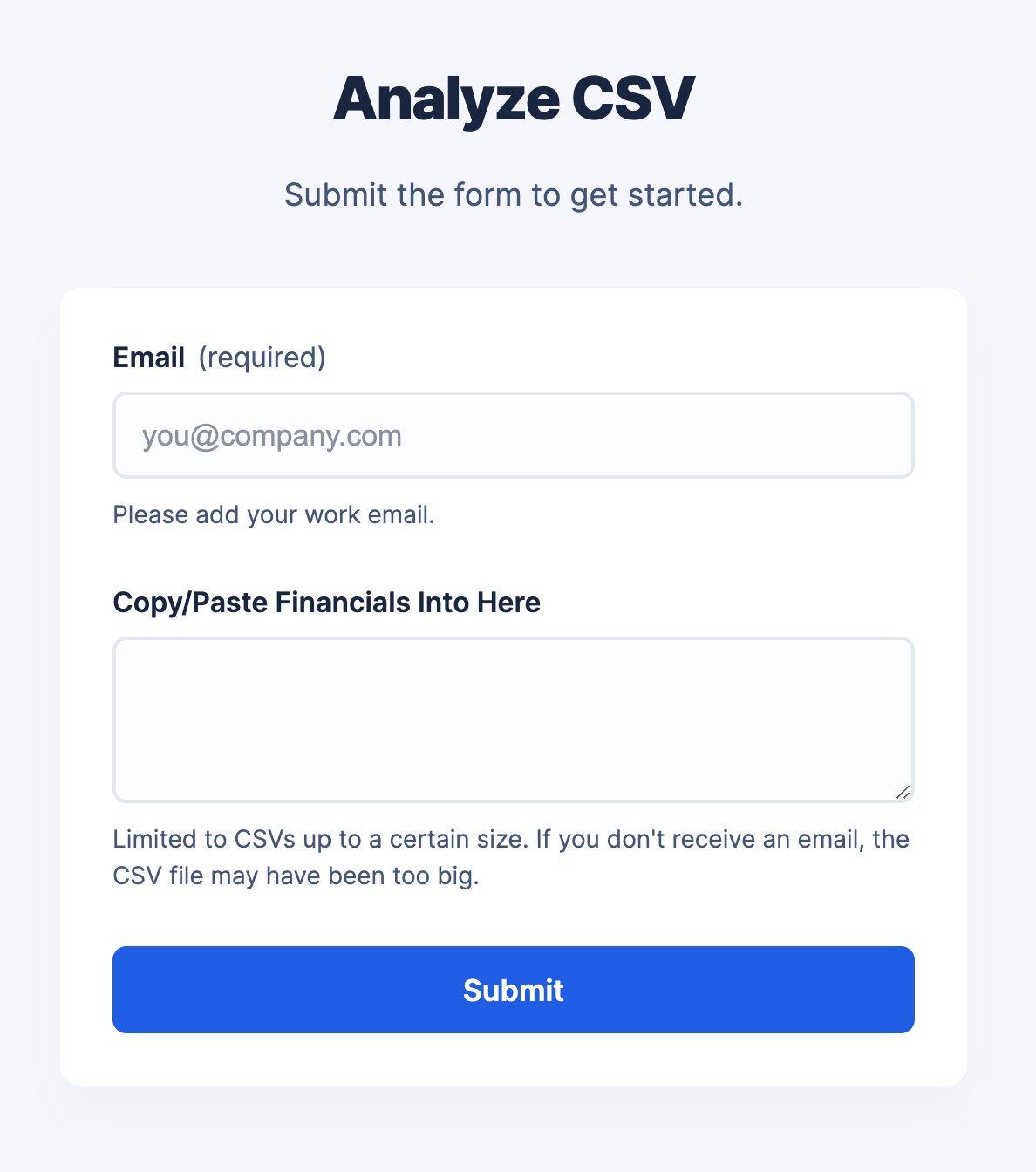 CSV Analyzer: AI-Powered Data Summary and Risk Assessment Tool