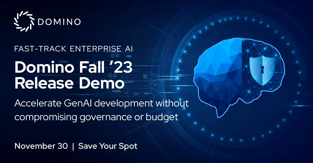Domino Fall 2023 Release Unlocks Enterprise AI Features
