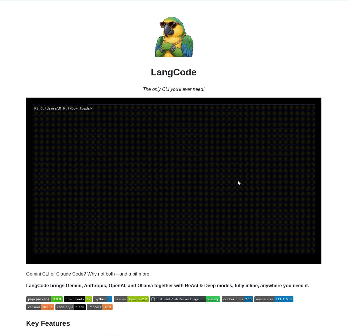 LangCode CLI: AI-Powered Development Tool with Intelligent Model Routing