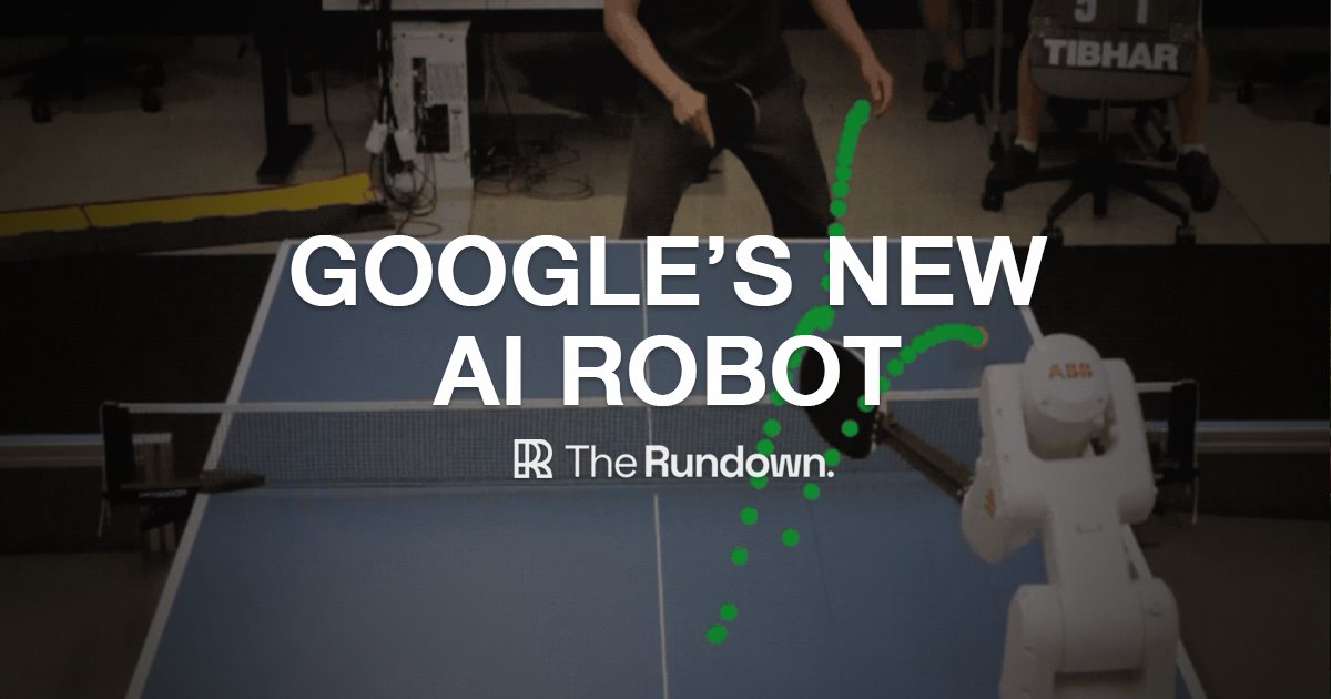 Google’s Ping-Pong Robot and Latest AI Breakthroughs