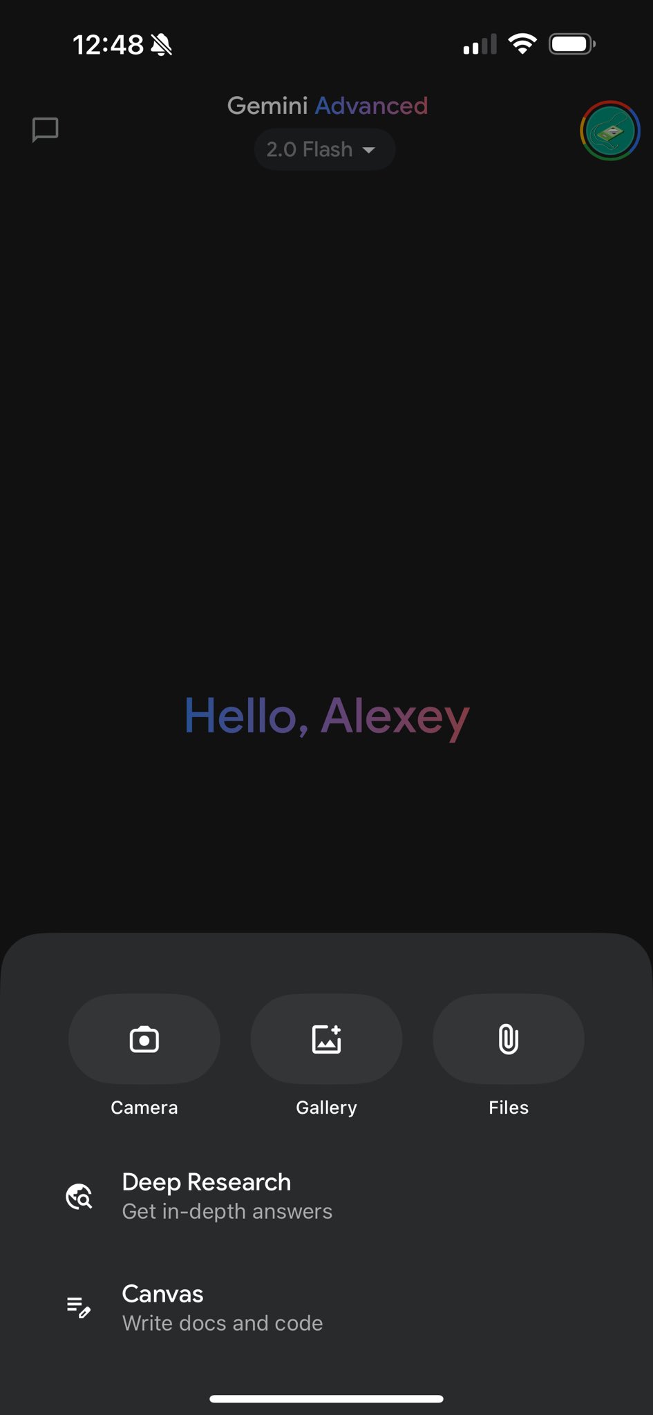 Gemini App for iOS Adds Canvas Support with New Tools Menu