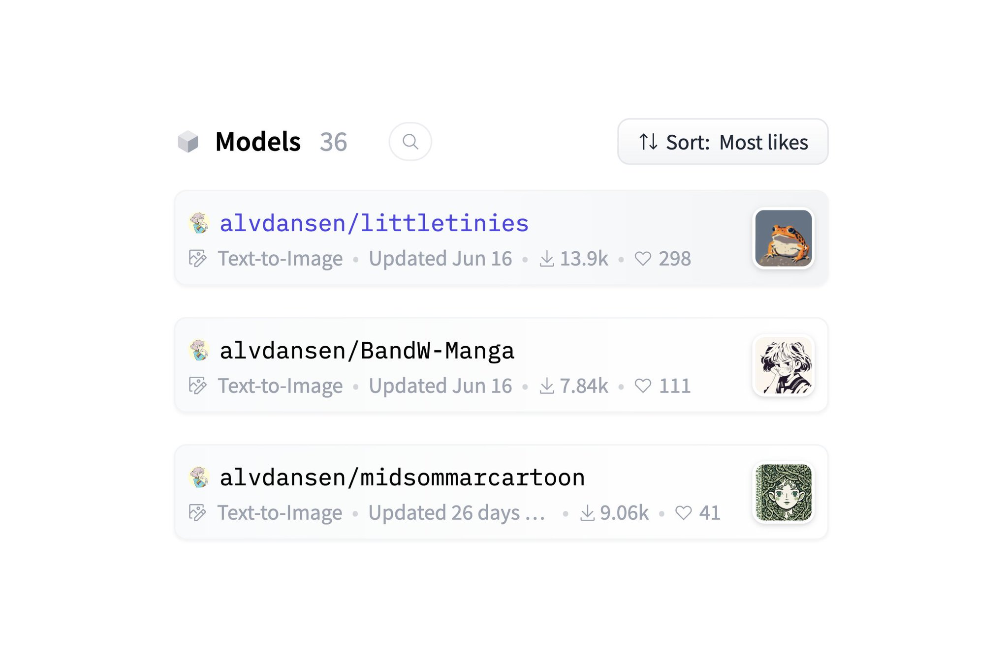 Hugging Face adds image model preview feature