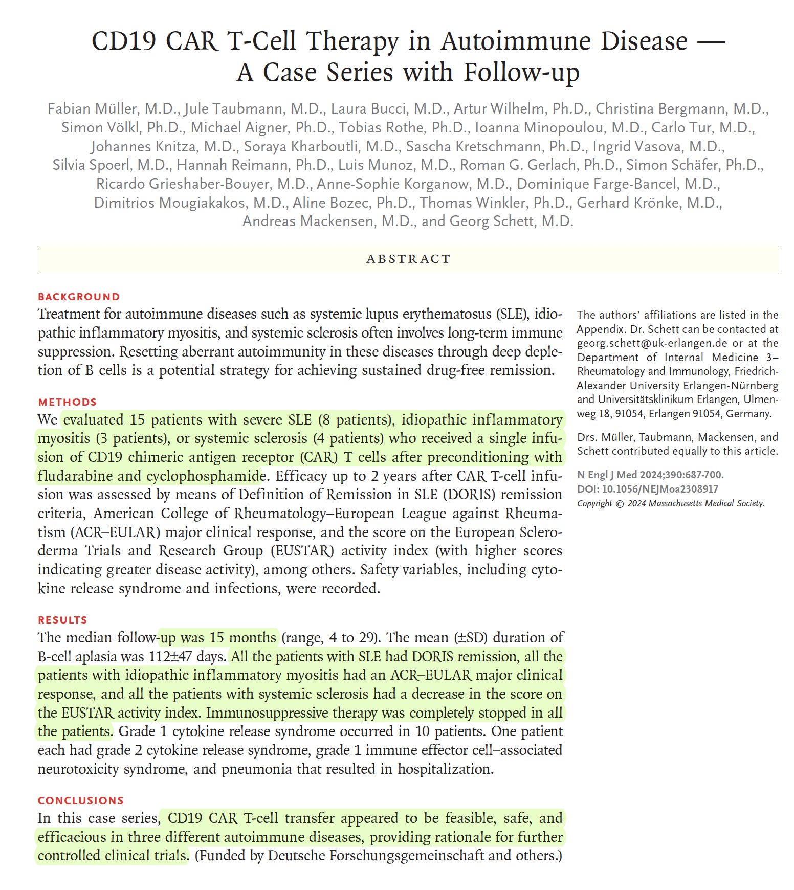 CD19 Treatment for Multiple Sclerosis Enters Human Clinical Trials