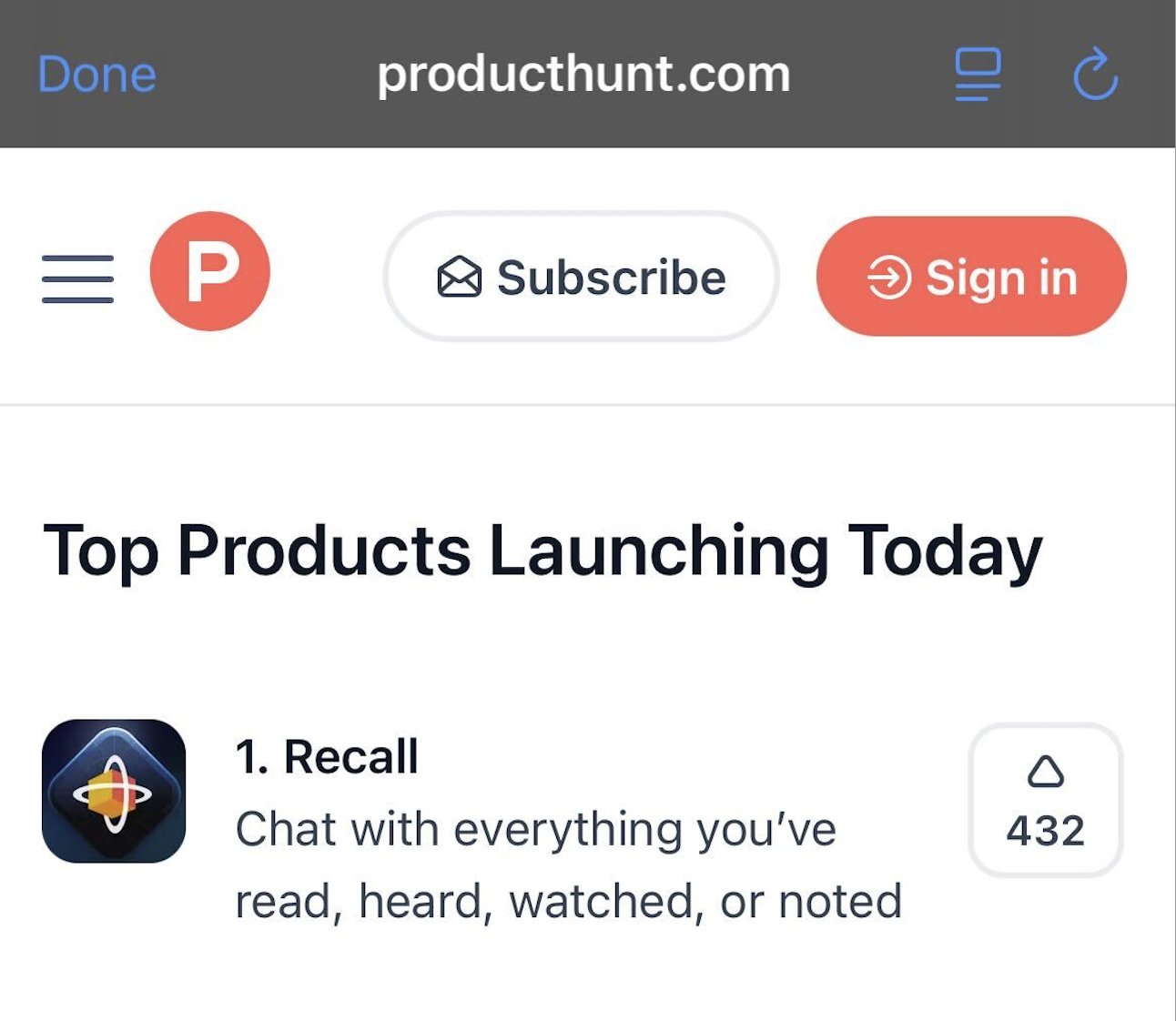 Recall AI Reaches Product Hunt #1 with Groq Support