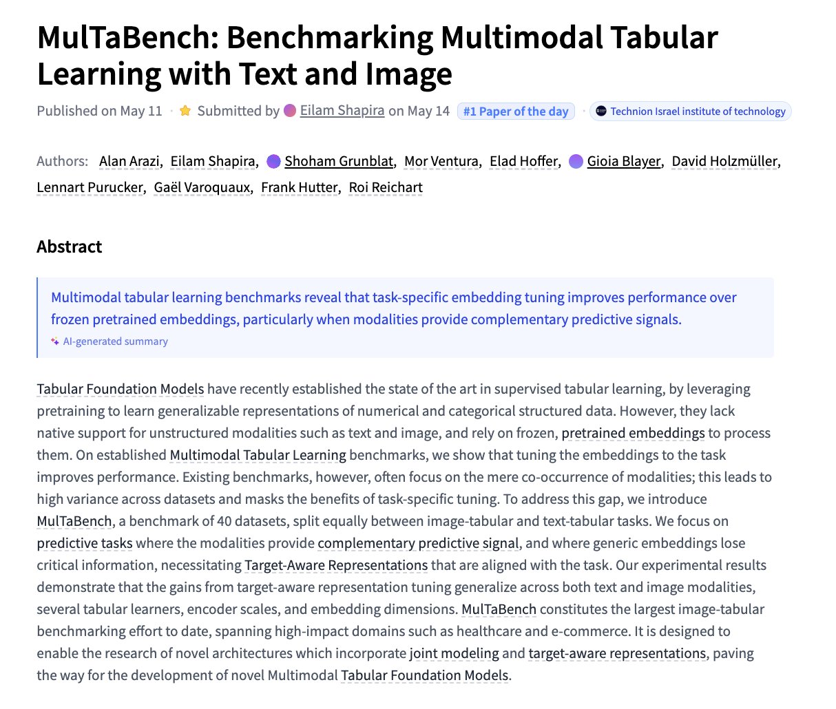 MulTaBench: A New Benchmark for Multimodal Tabular Learning