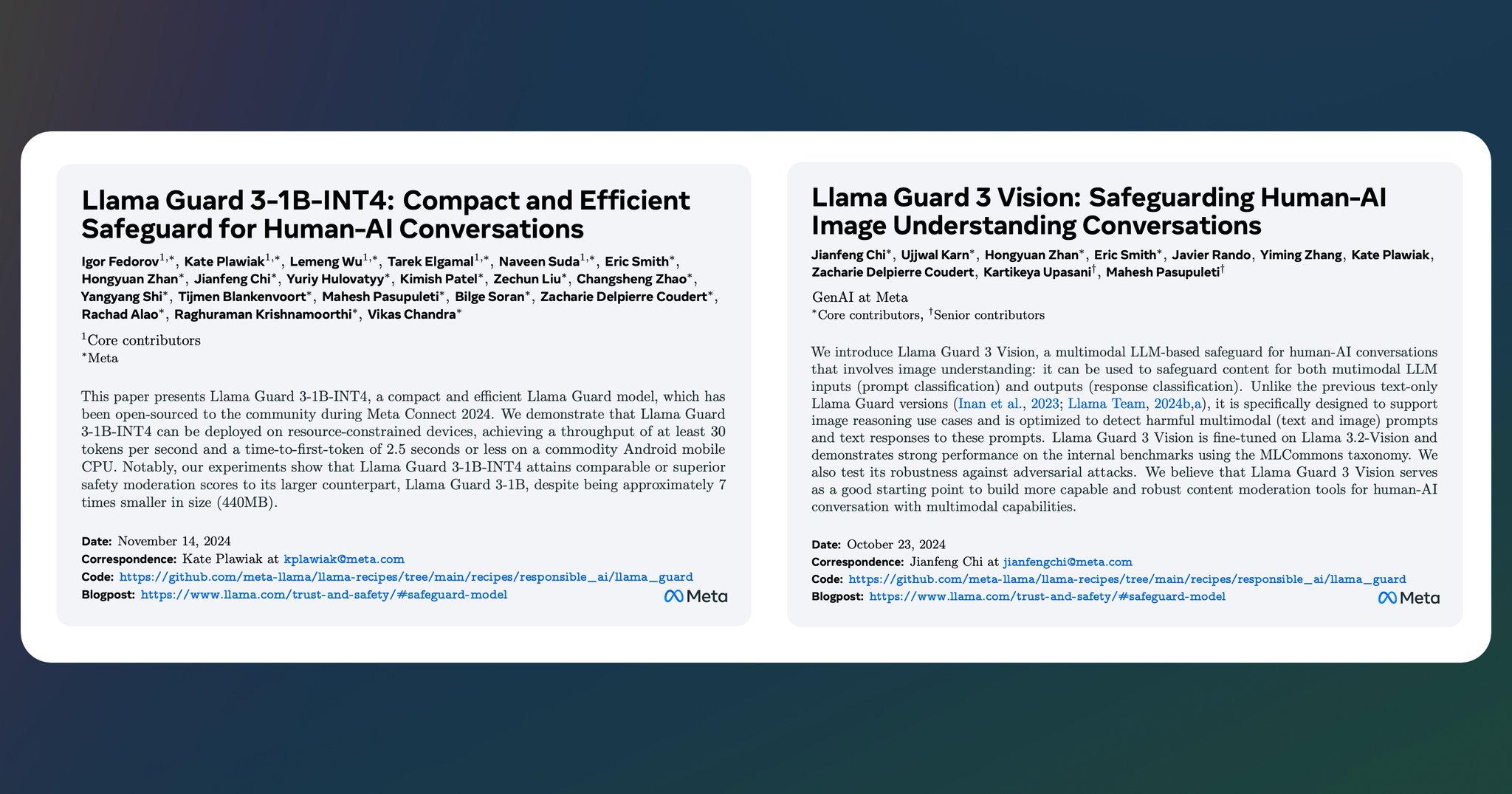 Meta releases Llama Guard 3 safety research for multimodal AI