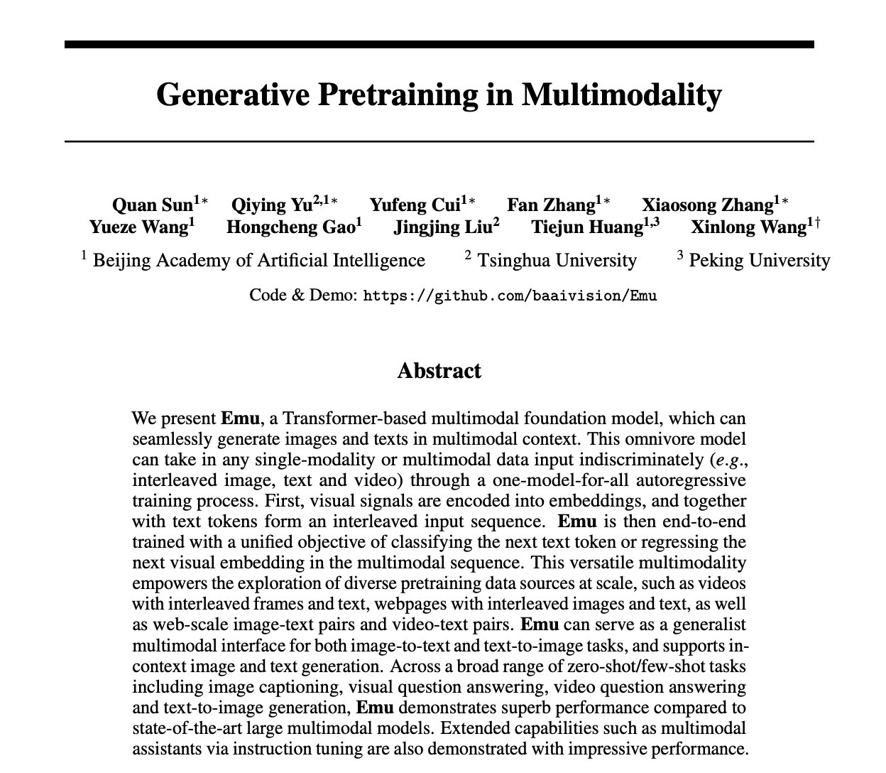 Multimodal Transformer Foundation Model for Image and Text Generation