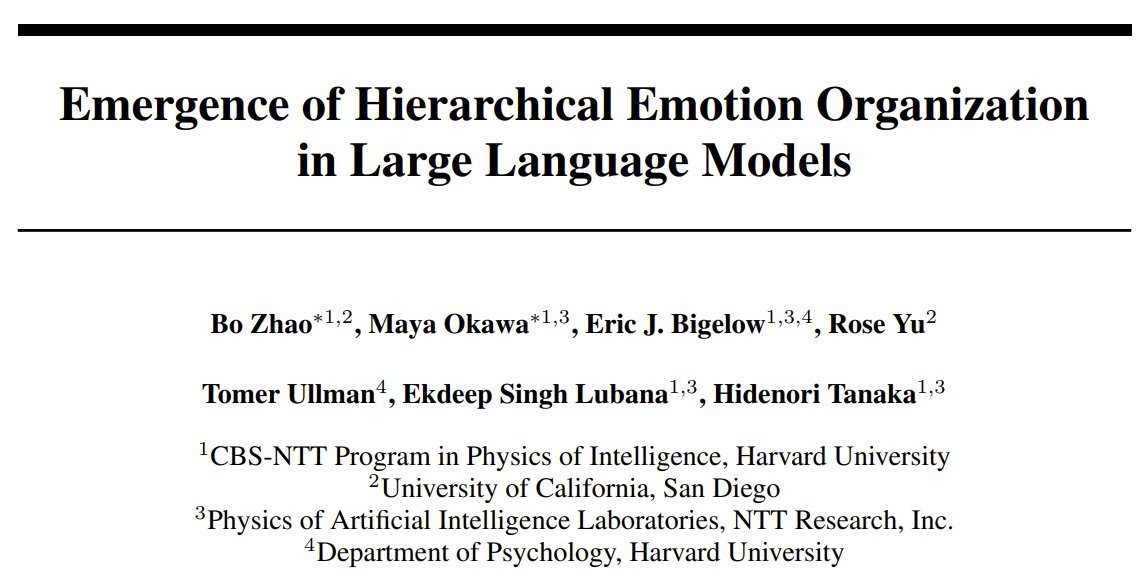 Study: LLMs Form Human-Like Hierarchical Emotion Structures