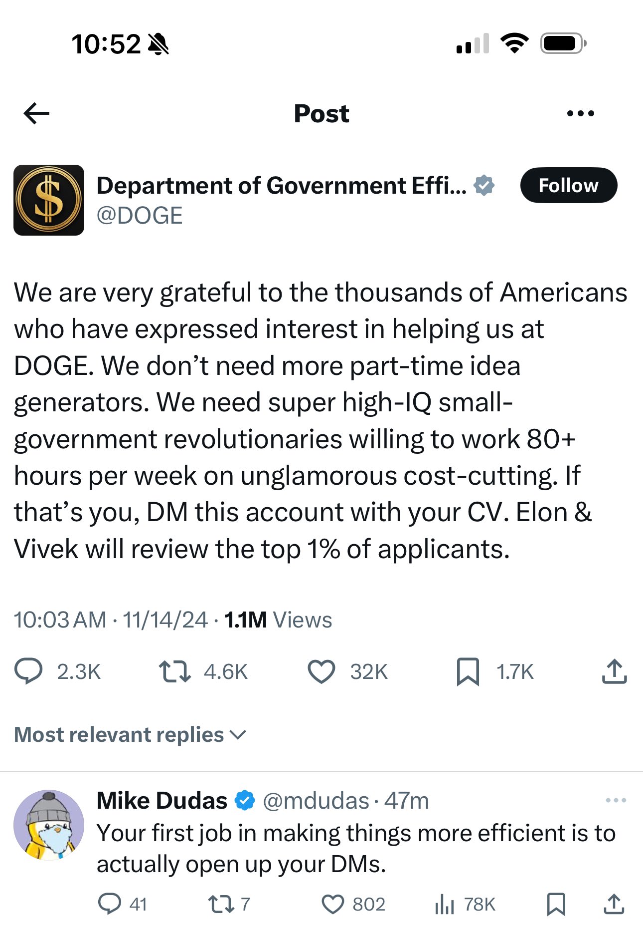 Government-Business Relations: Future Admin and X Platform Ties