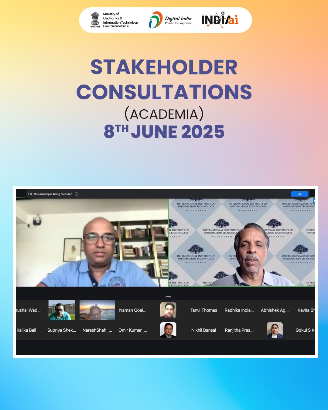India-AI Impact Summit 2026: Stakeholder Consultation on Research and Governance