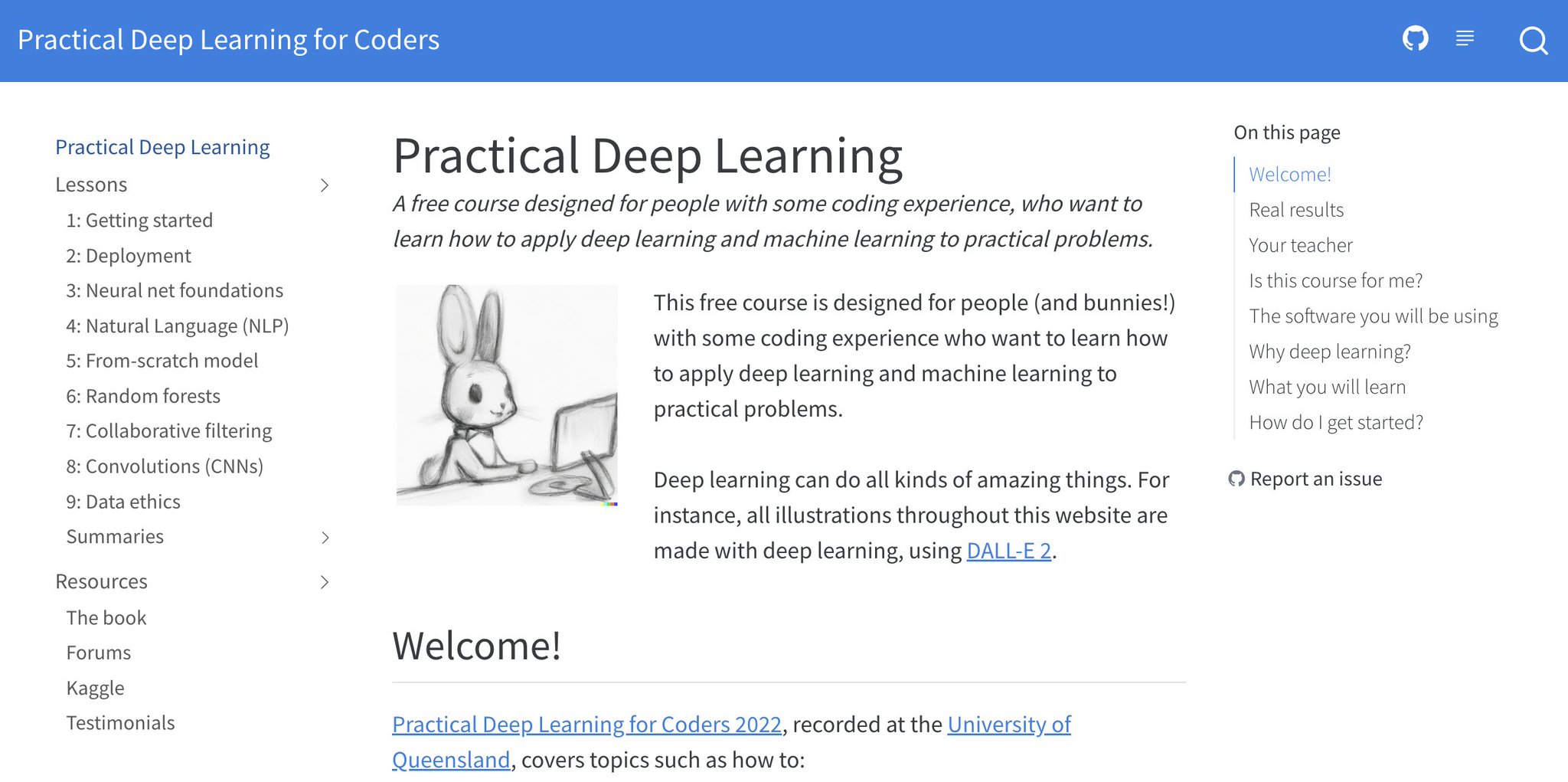 Practical Deep Learning for Coders: Free Online Course