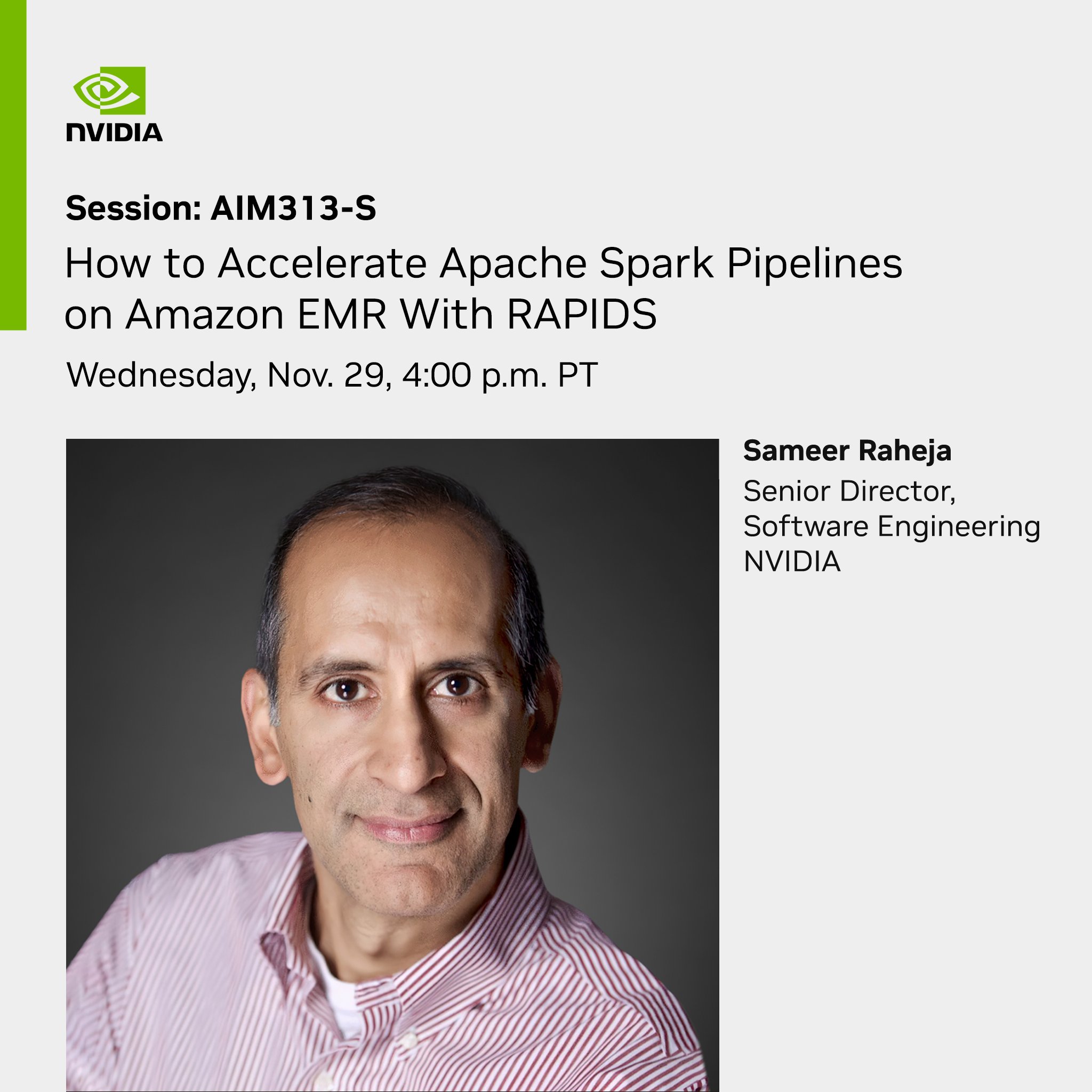 NVIDIA RAPIDS Accelerates Apache Spark Pipelines on AWS EMR