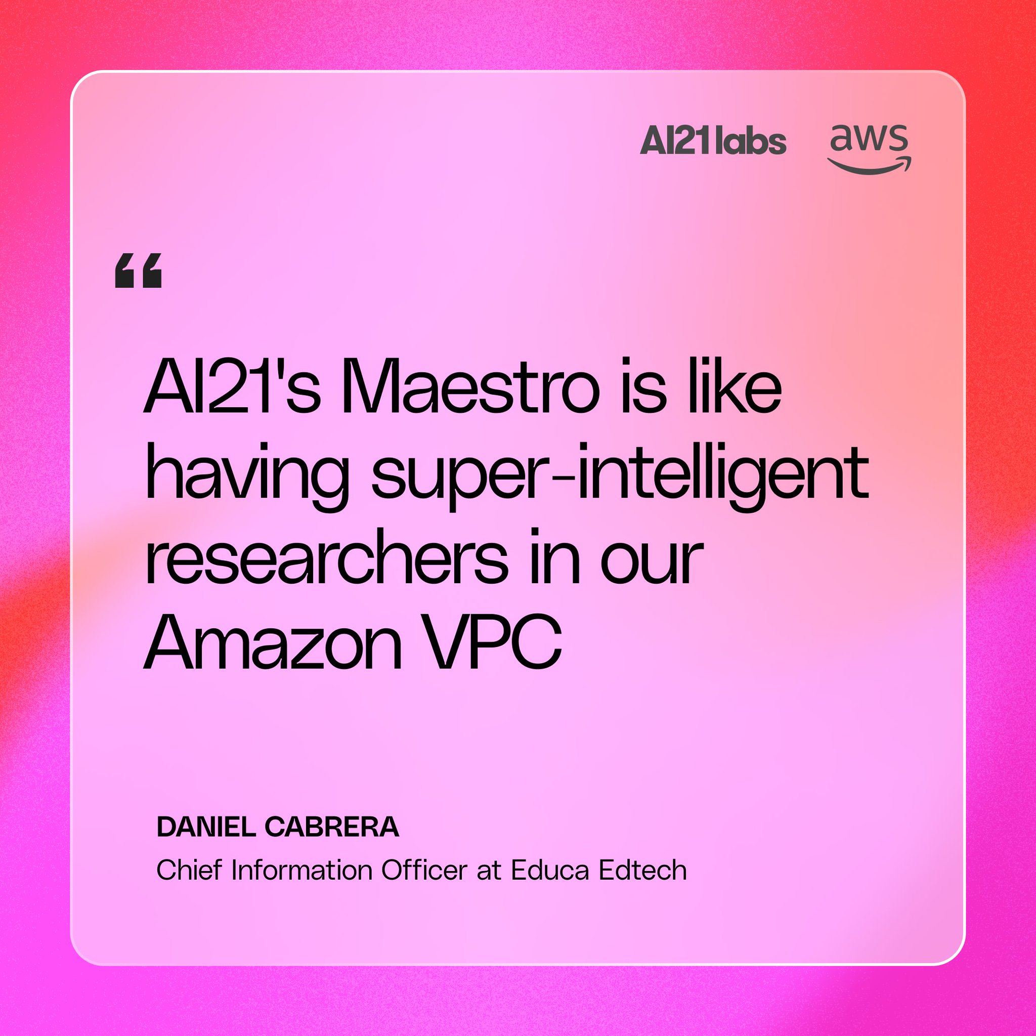 AI21 Maestro Now Available on AWS VPC with Bedrock Integration