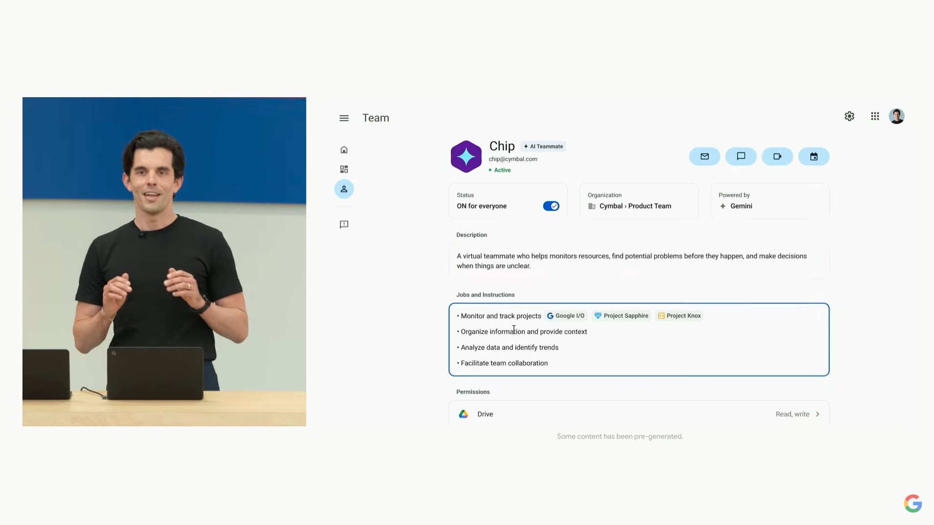 New AI Teammate Prototype for Google Chat Summarization