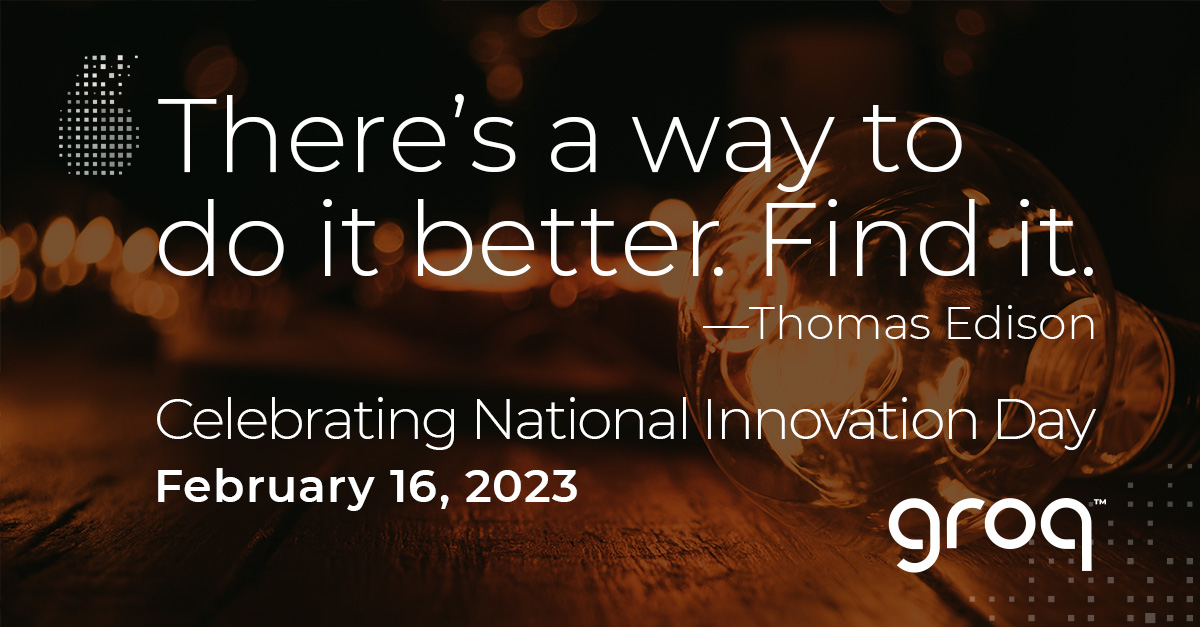 Groq celebrates innovation and sustainable development daily