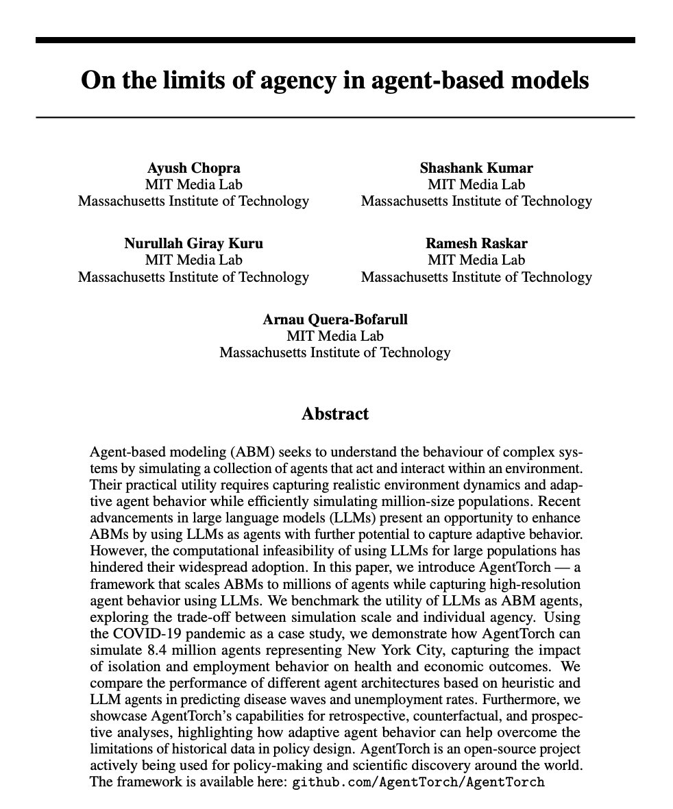 Exploring Agency Limits in Agent-Based Modeling Systems