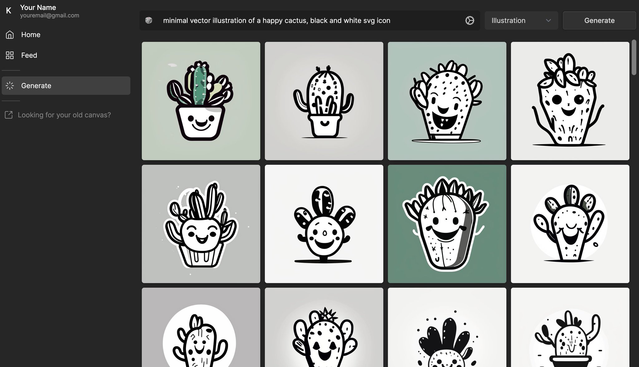 Adding Black and White SVG Icon to Prompt