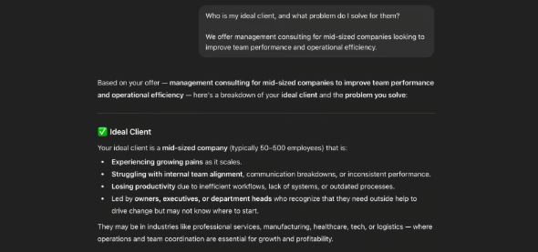 Define Your Ideal Client and AI Solution Messaging