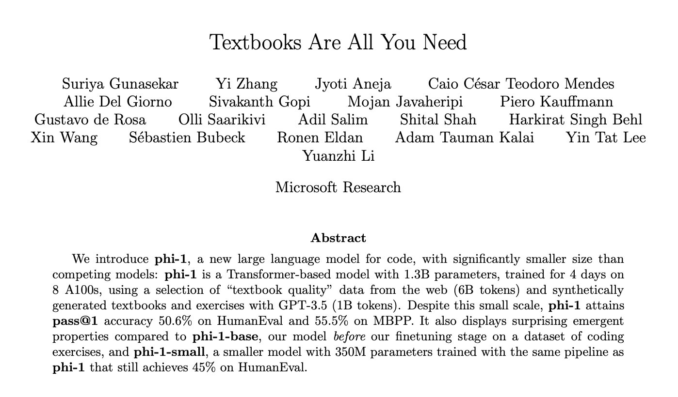 Phi-1: Efficient 1.3B Parameter Language Model for Code