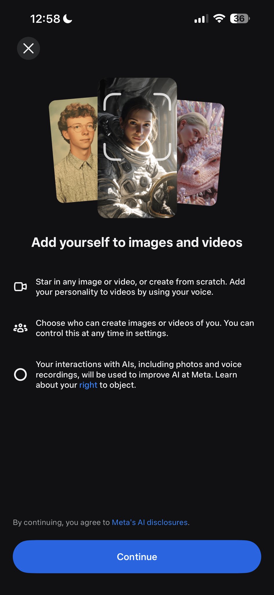 Meta AI updates allow user integration into AI-generated media