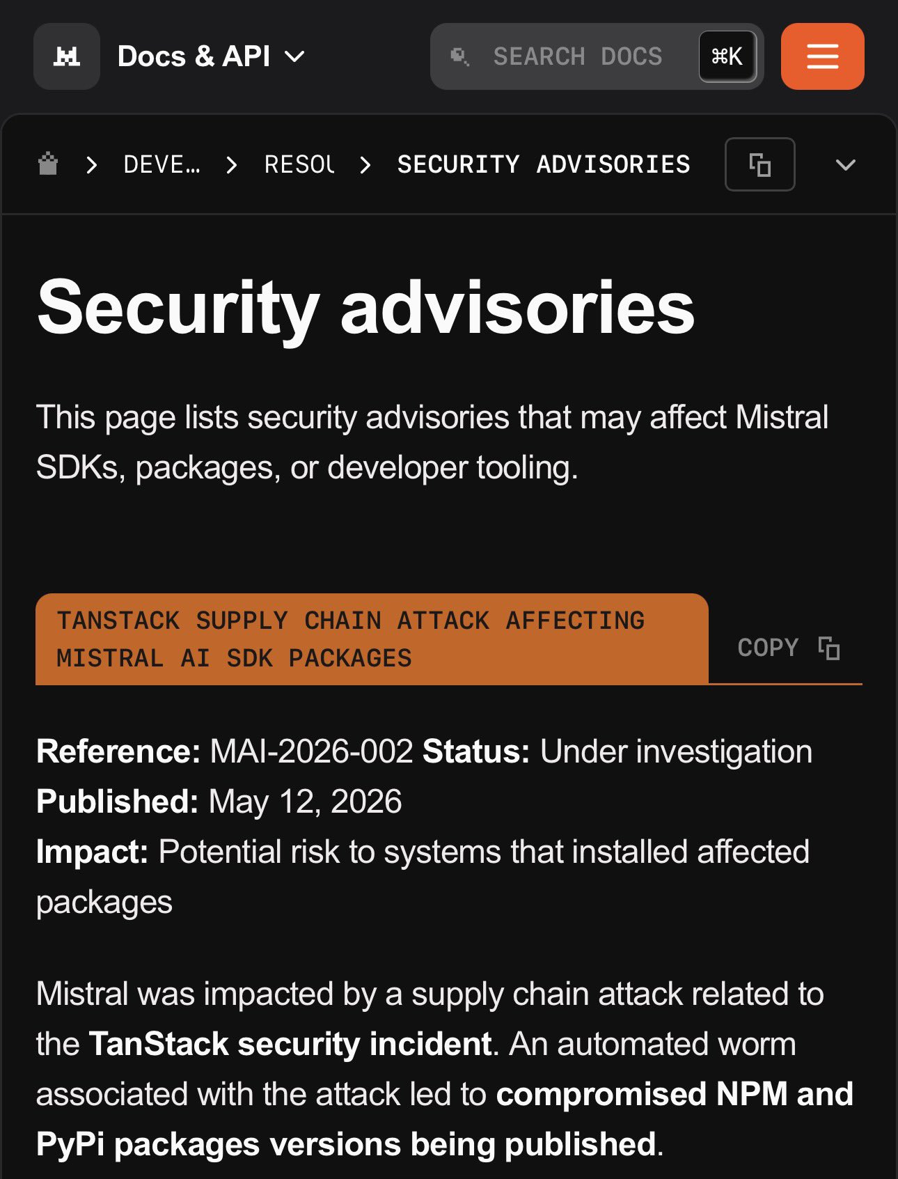 Mistral AI hit by supply chain attack leaking 5GB data