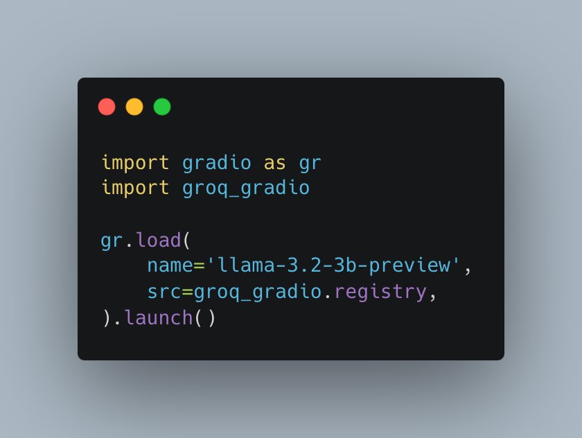 Create a Llama Chatbot in 3 Lines with Groq and Gradio