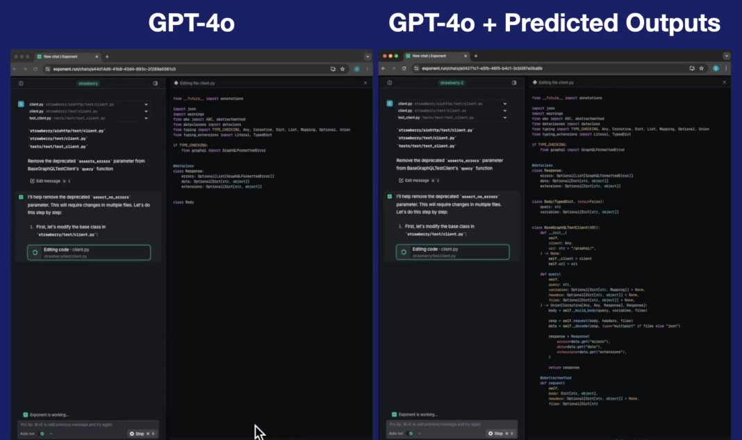 OpenAI’s Predicted Outputs Feature Accelerates GPT-4o by 5x