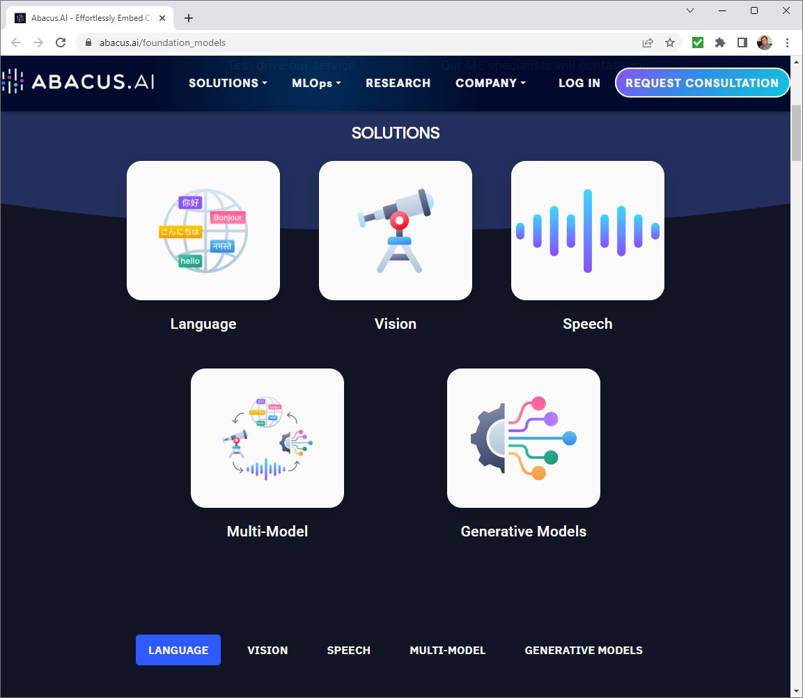 Abacus AI offers customizable machine learning and deep learning solutions