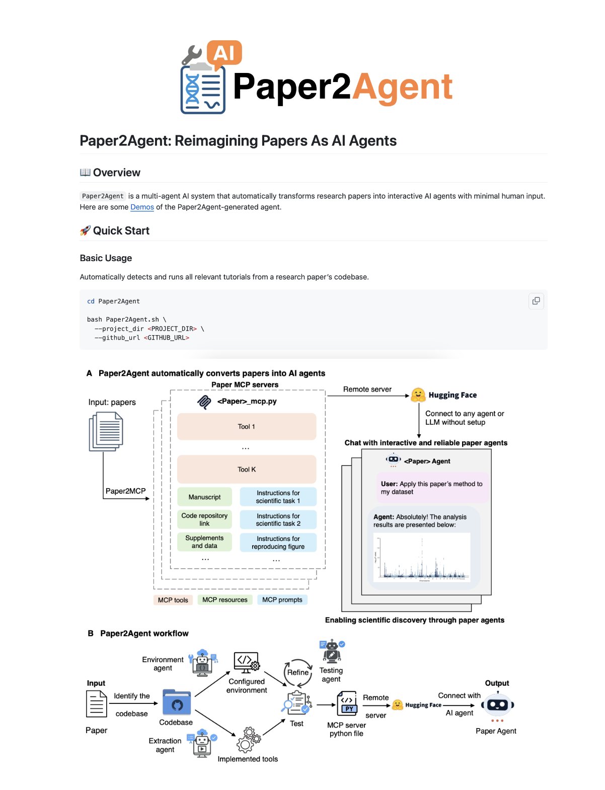 Paper2Agent transforms research papers into AI agents