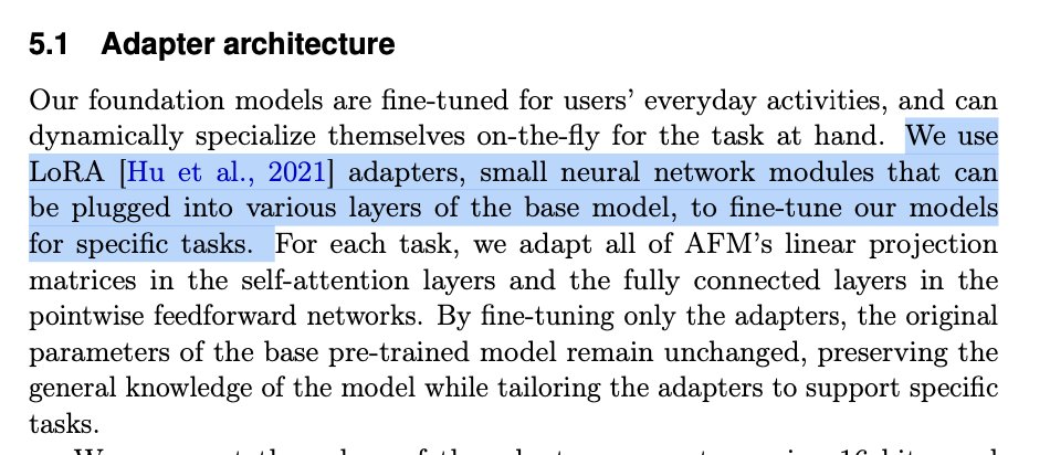 Apple Intelligence Implementation Based on Official Paper