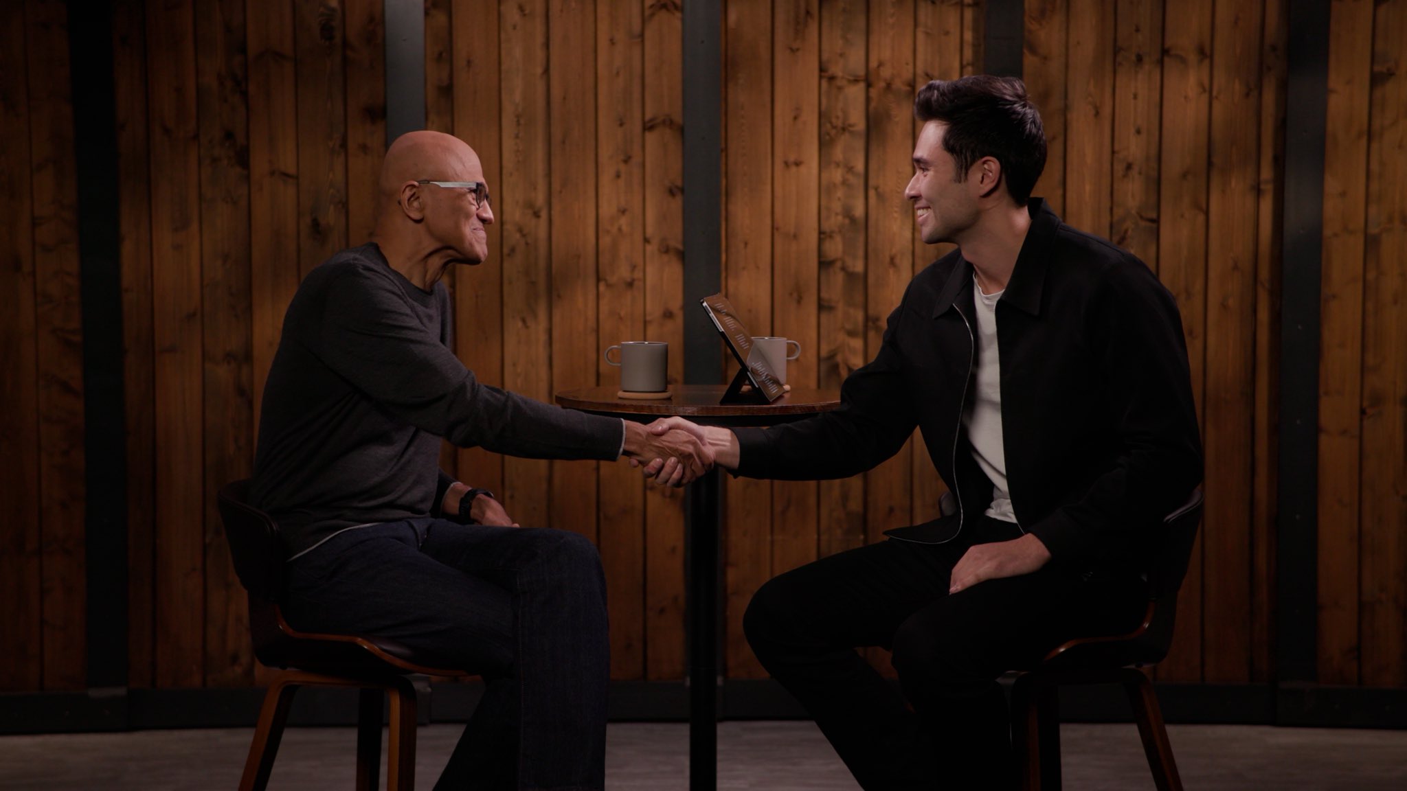 Rowan Cheung Interviews Nadella and Hassabis at Tech Conferences
