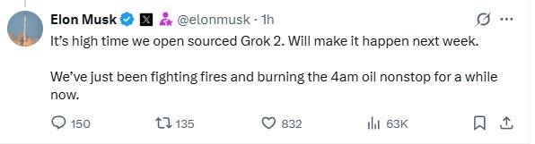 Elon Musk Keeps Promise: xAI Releases Grok 2 as Open Source