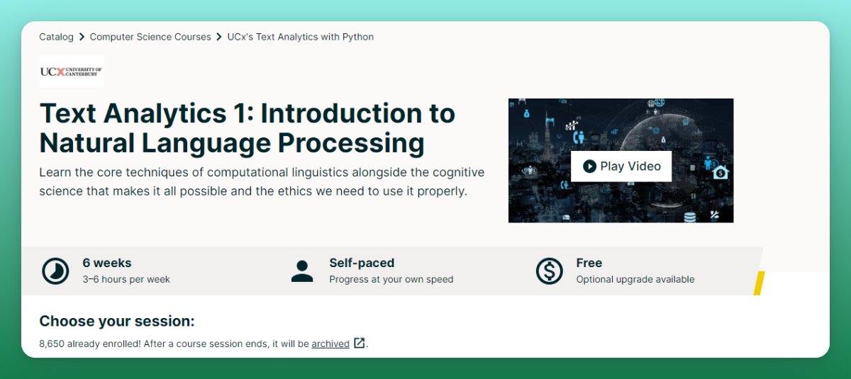 Text Analytics and NLP with Python Course Introduction