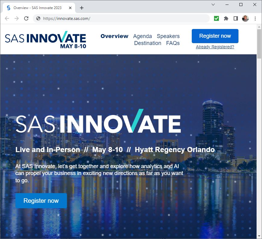 SAS Innovate 2023: Learn Data Analytics and AI Future