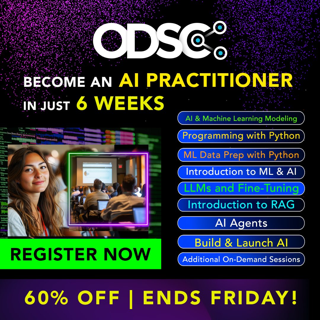 ODSC AI Bootcamp: Master AI Tools and Techniques with 60% Discount