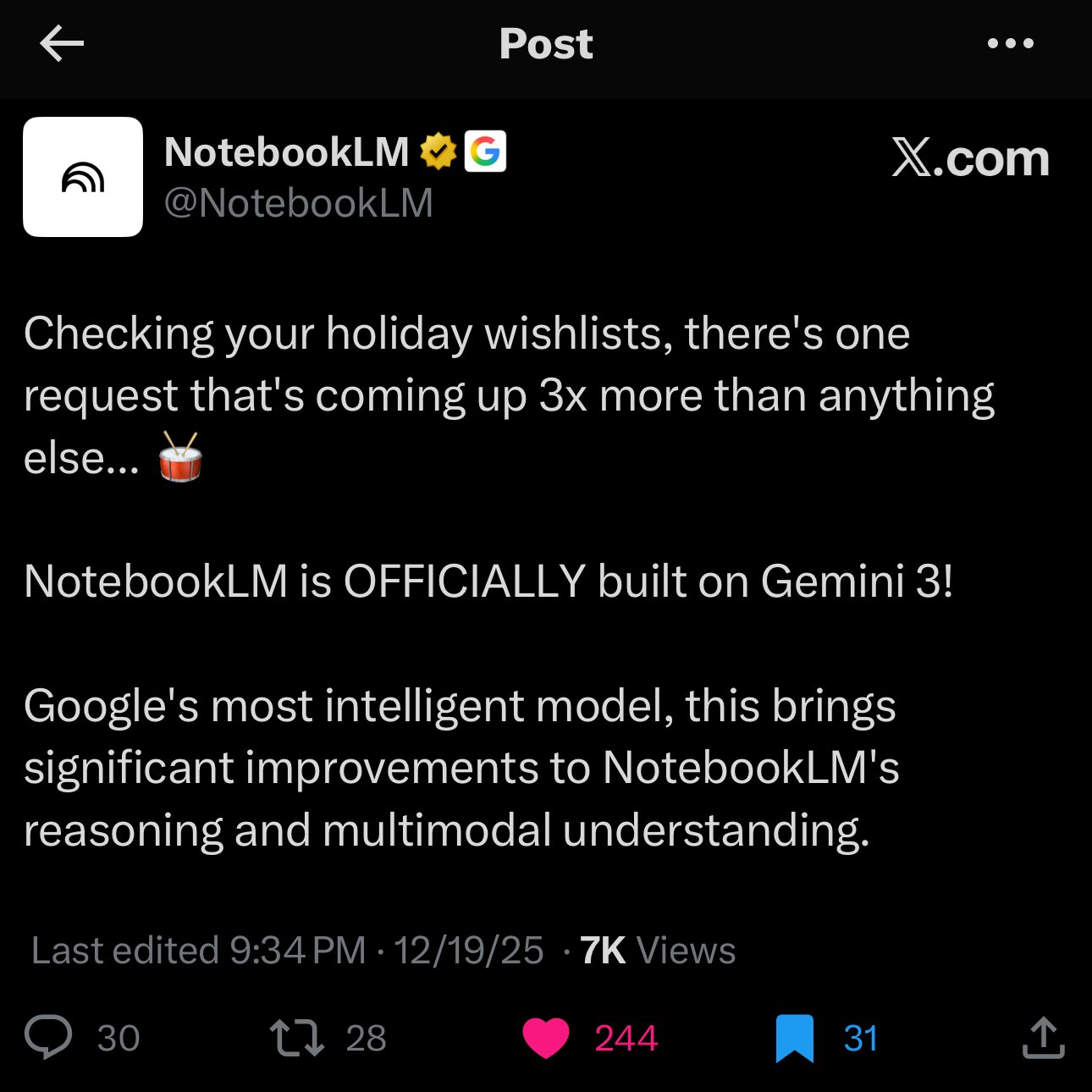 NotebookLM Updated with Gemini 3 Model