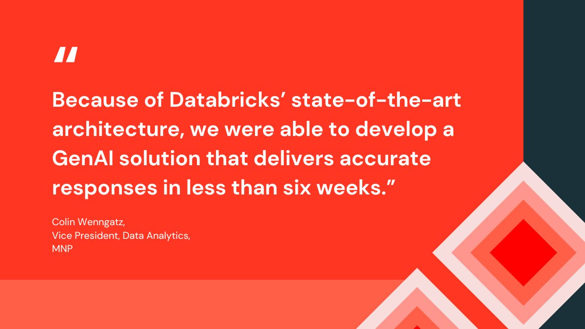 MNP Leverages Databricks GenAI for Market Leadership