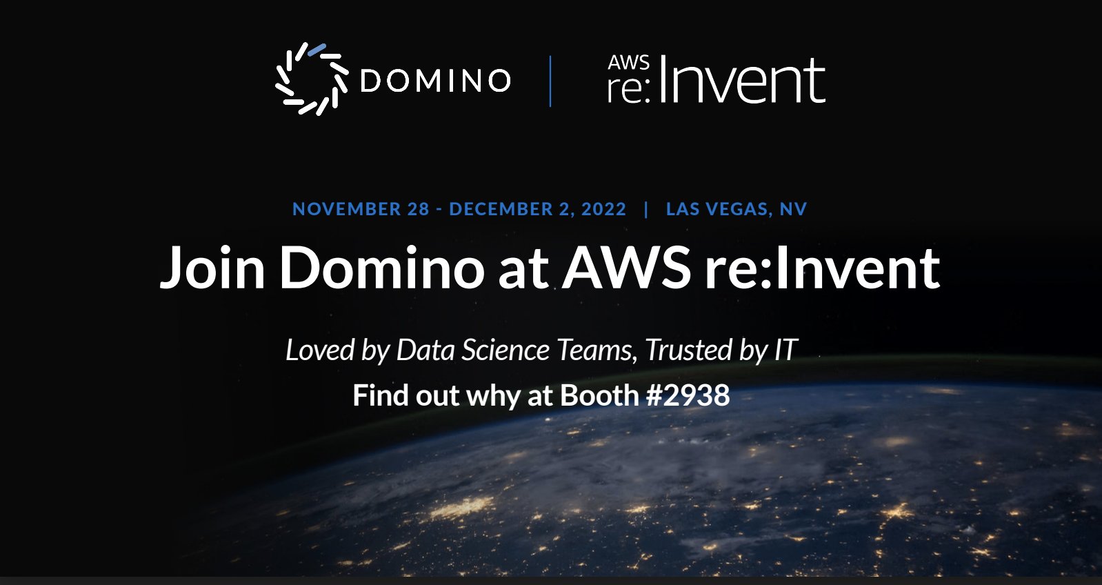 Domino Data Lab Hybrid MLOps at AWS Re:Invent 2026