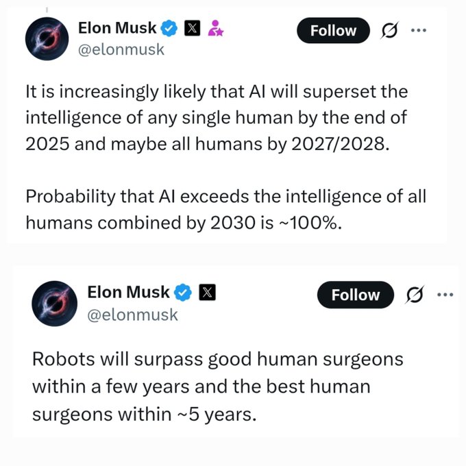 AI Intelligence Surpassing Humans by Late 2025 Predicted