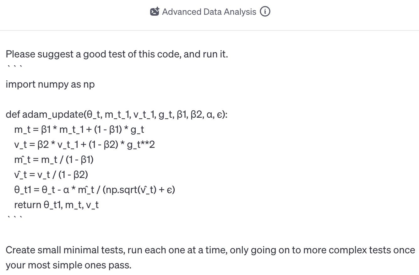 Does It Work? Asking GPT for Validation